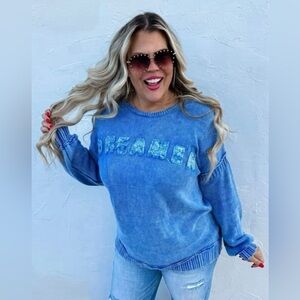 DAVI & DANI DREAMERS TUNIC SWEATER